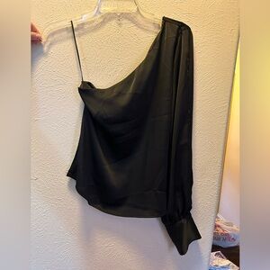 H&M Black One-Shoulder Blouse